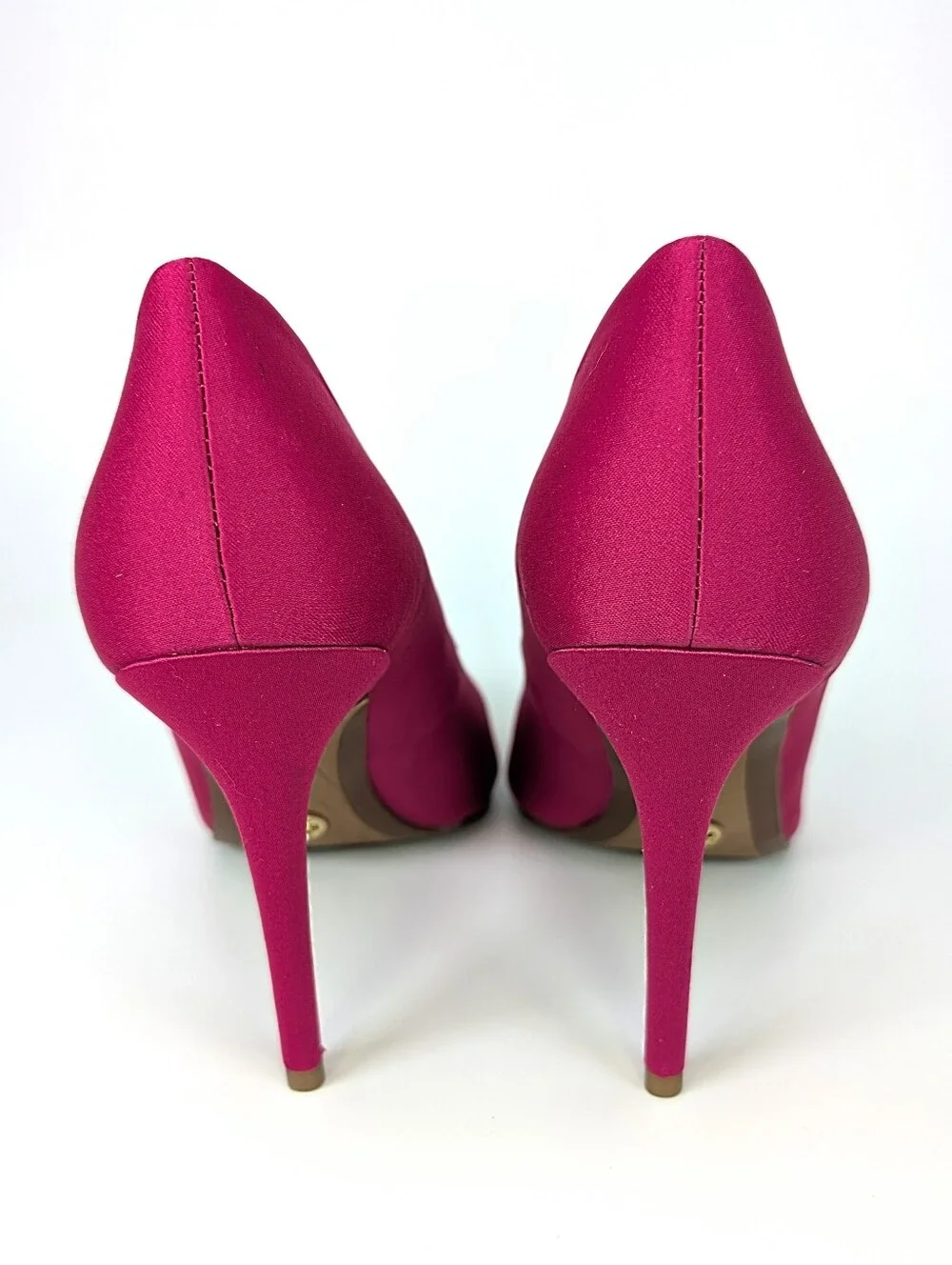 Michael By Michael Kors Hot Pink Stiletto Pump Heels  Pointy Toe Fushia Size 6